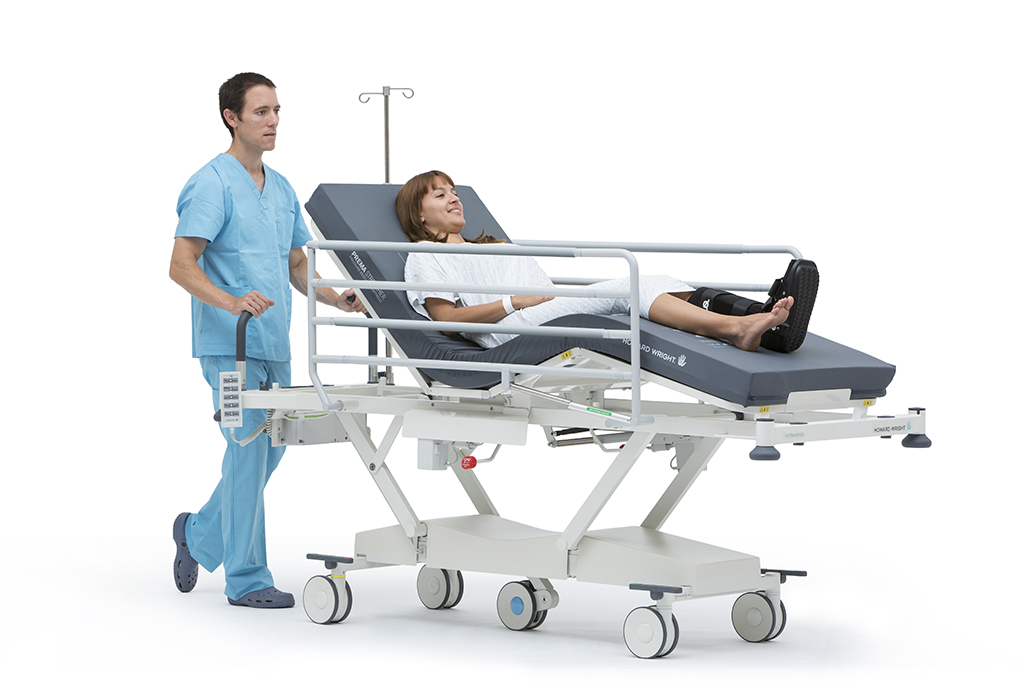 patient on a stretcher